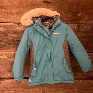 ZeroXposur Teal and Charcoal Puffer Jacket